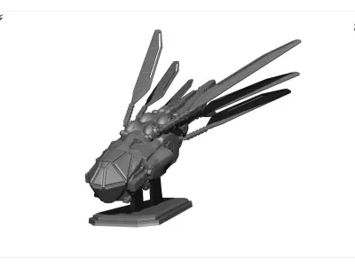 Dune 2 Harkonnen Ornithopter 3D assembly model 3D print model