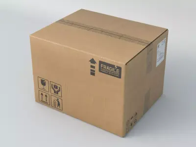 Warehouse Packing Boxes UHD 3D model