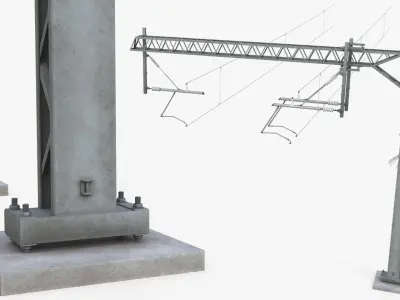 Railway Electrification Gantry Structure Gray 