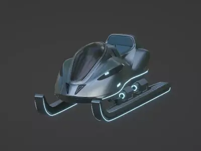 Future Snow Sled 3D model