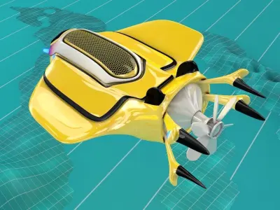Submarine 2 Aqua Ship 3D model