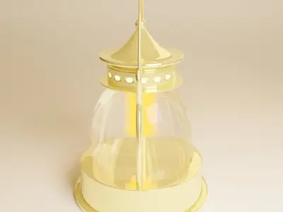 3D model Thai lamp Free 3D model