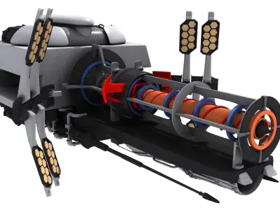 Sci-Fi Energy Gun Free 3D model purchase