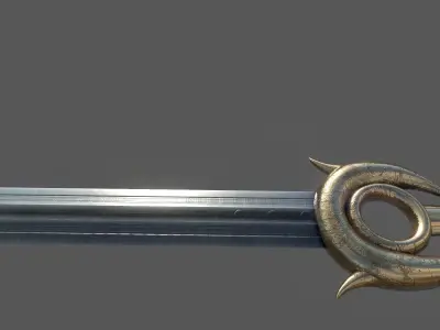 Zenith metal sword 3D model