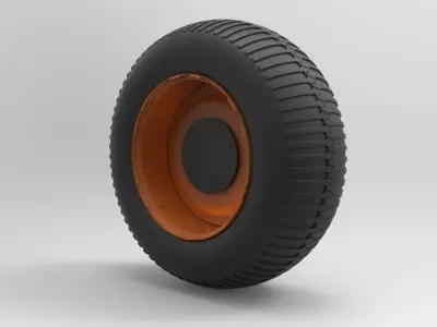 Wheel from Overland train 3D model