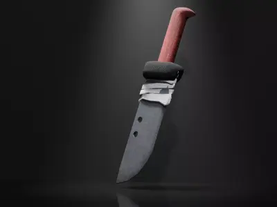 Game-ready stylized knife low-poly  Free low-poly 3D model