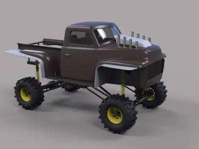 Dirt dragster 3D model