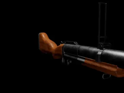 M79 Grenade launcher Low-poly 3D model purchase