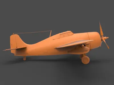 f4f wildcat 3D print model