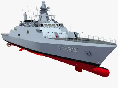 TURKISH MILGEM CLASS WARSHIPS 3D Model Pack