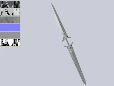 Twinblade Low-poly 3D model order