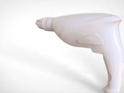 drill hair dryer 3D model