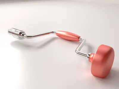 Manual Hand Drill 3D model