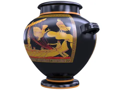 Stamnos- Ancient Greek Pottery 3D model