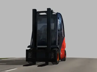 Linde Forklift Trucks H35D Low-poly 3D model