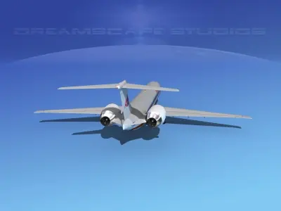 McDonnell Douglas MD-90 American 3D model