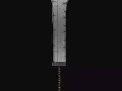 Big Sword Warrior Low-poly 3D model