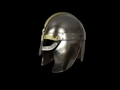 Viking  helmet v3 Low-poly 3D model