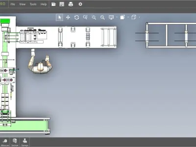 fully automatic -face mask machine 3 3D model