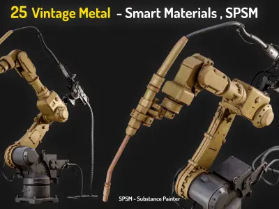 25 Vintage Metal Smart Materials Texture