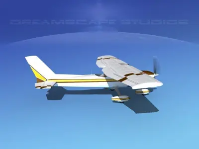 Cessna C152 Aerobat V09 3D model