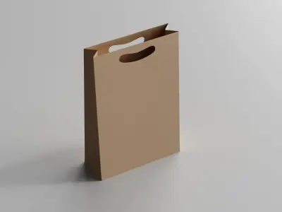 Paper Shopping Bag 3D model
