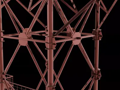 Electric Power Transmission Tower 3D model