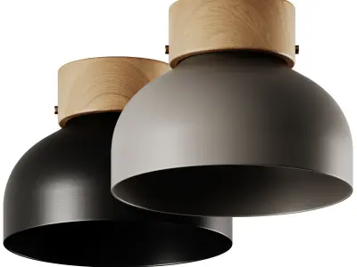 Reiko Aluminium Ceiling Lamp by Robin 3D model