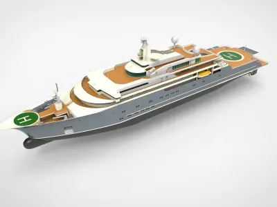 Lurssen  Super Yacht 3D model