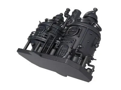 Industrial Furnace - Industrial oven 3D print model