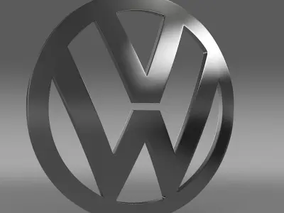 Volkswagen Logo 3D model from CGTrader