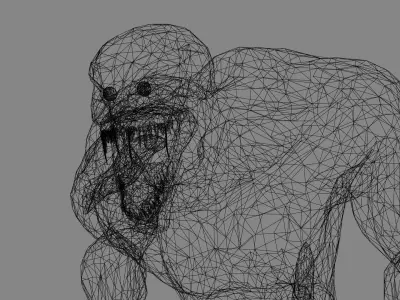 Alien Monster Rigged and animated 3D model