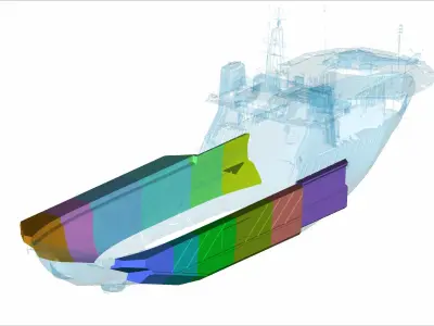 Hull widening for Seabex One  Kreuz Installer 3D print model