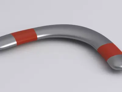 Boomerang silver 3D model