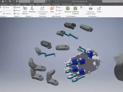 Robot Hands 3D Model 3D model
