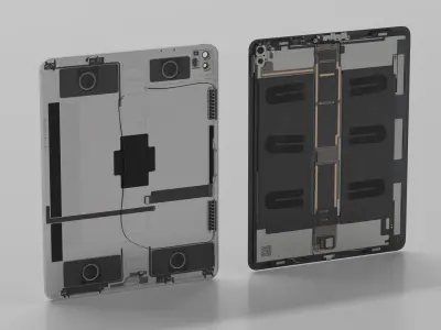 12 9 iPad Pro with Full Internal Structure 3D model