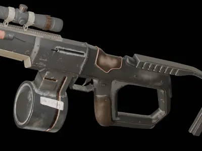 EVER15 Military assault rifle Free 3D model