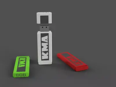 Flash memory 8gb model 1 Free 3D model