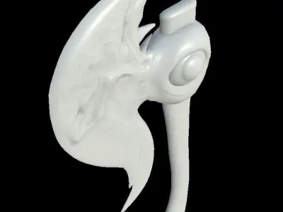 HIE Axe D180301 Low-poly 3D model