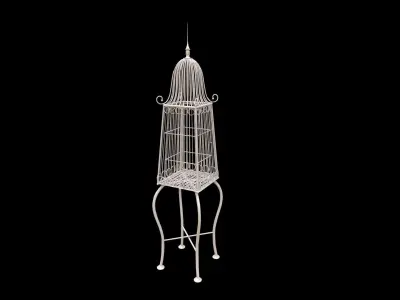 Bird Cage Low-poly 3D model purchase
