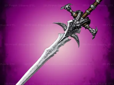 Lich King Frostmourne Cosplay World Of Warcraft - STL File 3D print model