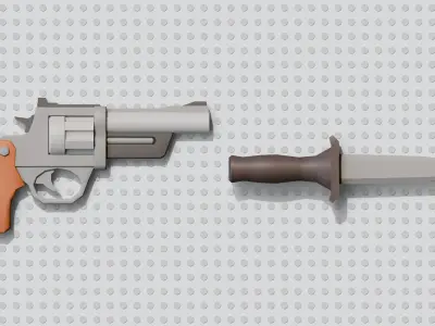 weapons 3D model purchase