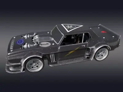 Ford Hoonigan 3D Model Low-poly 3D model