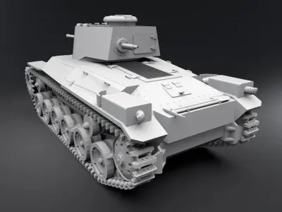 Type 97 Chin-Ha Scale model 3D print model