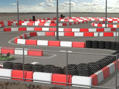 Go Kart Track Collection 3D model