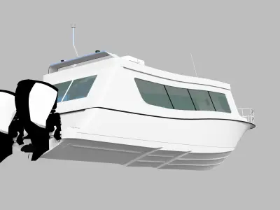 CAP-CAMARAT PASSENGER BOAT CONCEPT 3D model