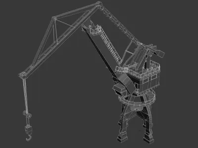 Crane Low-poly 3D model order