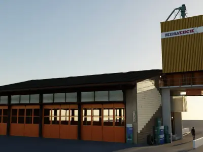 E10s Wood Factory Tower 3D model