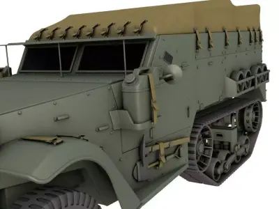 Half Track 3D model