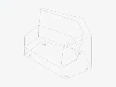 Furniture - Seating - Contemporary - Scoop - Right Low-poly 3D model